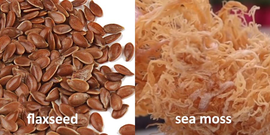 sea moss and flaxseed